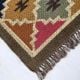 Multicolor Jute Handcrafted Vintage Dhurrie For Home